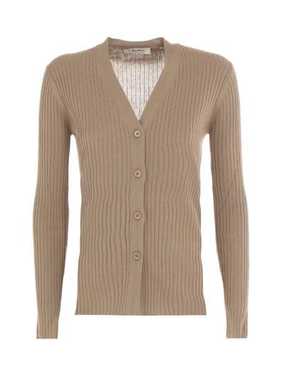 's Max Mara Bertone Cotton Cardigan In Cammello