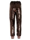PALM ANGELS STRIPE DETAILED SEQUINED TRACK PANTS