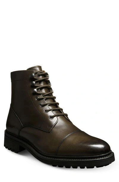 Allen Edmonds Briggs Leather Lug Boot In Olive