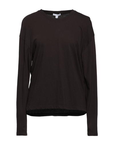 James Perse T-shirts In Cocoa