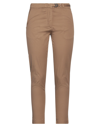 White Sand Pants In Brown
