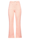 HAIKURE HAIKURE WOMAN PANTS SALMON PINK SIZE 29 COTTON, ELASTOMULTIESTER, ELASTANE