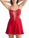 Flora Nikrooz Showstopper Charmeuse Chemise In Apple