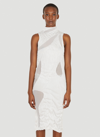 Di Petsa Wet Dreams Text-print Recycled-polyester Blend Mini Dress In White