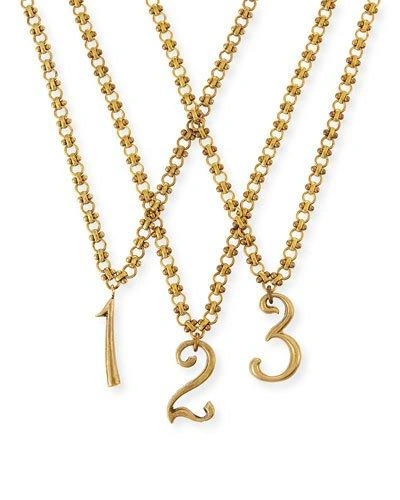 Lulu Frost Plaza Number Necklace In 2