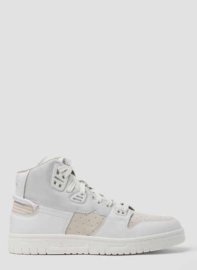 Acne Studios Leather High-top Sneakers In White
