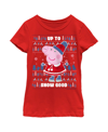 HASBRO GIRL'S PEPPA PIG CHRISTMAS UP TO SNOW GOOD CHILD T-SHIRT