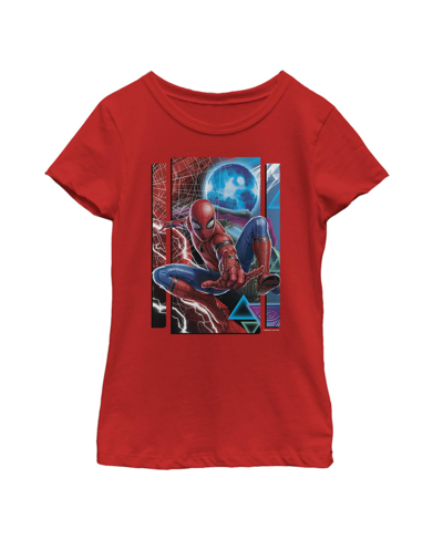 Marvel Kids' Girl's  Spider-man: Far From Home Battle Buds Child T-shirt In Red