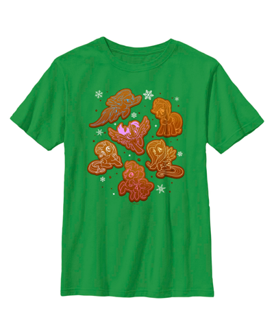 Hasbro Kids' Boy's My Little Pony: Friendship Is Magic Gingerbread Ponies Child T-shirt In Kelly Green