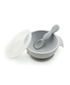BUMKINS BABY BOWL WITH LID AND SPOON FIRST FEEDING, 3 PIECE SET
