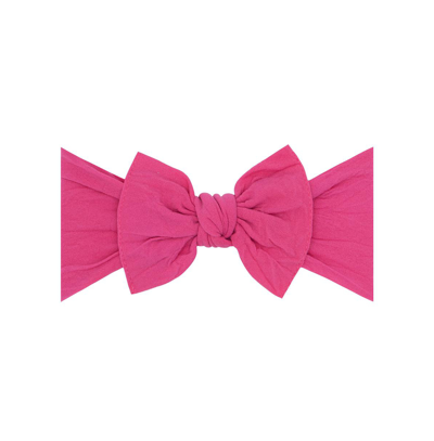 Baby Bling Kids' Infant-toddler Knot Headband For Girls In Hot Pink