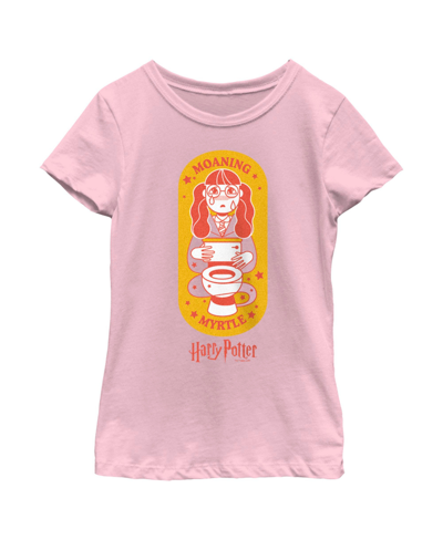 Warner Bros Kids' Girl's Harry Potter Moaning Myrtle Cartoon Child T-shirt In Light Pink