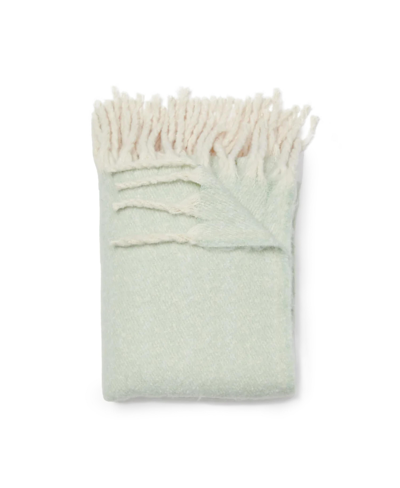 Dormify Iris Tonal Fringe Throw Blanket, 50" X 60", Ultra-cute Styles To Personalize Your Room In Iris Sage Green