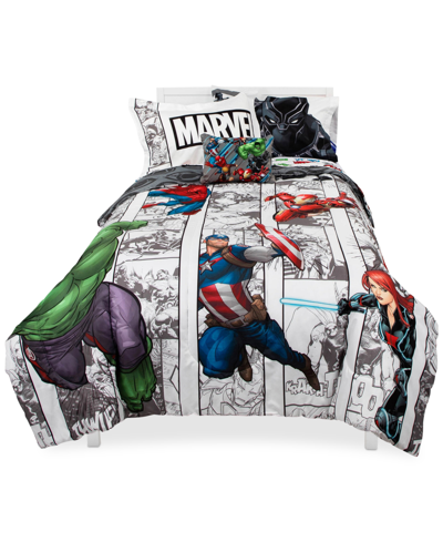 Disney Avengers Comic Punch 6-pc. Twin Comforter Set Bedding In Multi