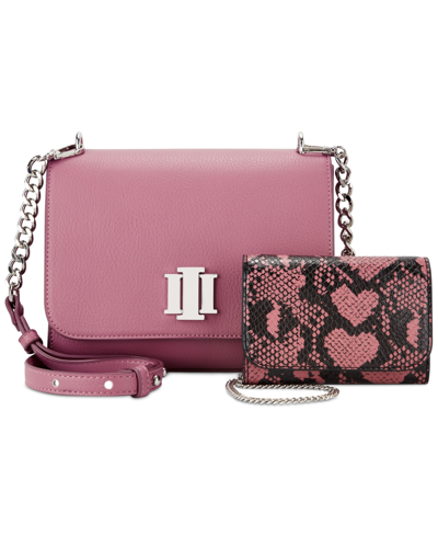 Inc International Concepts Sibbell 2-1 Crossbody Bag, Created For Macy's In Mauve/heart Snk