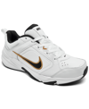 Nike Men's Defy Extra Wide Width 4e All Day Training Sneakers From Finish Line In White/gold/black