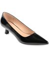 Journee Collection Celica Pointed Toe Pump In Patent/black