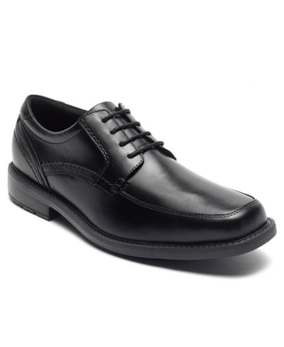 Rockport Berenger Mens Leather Lace Up Oxfords In Black