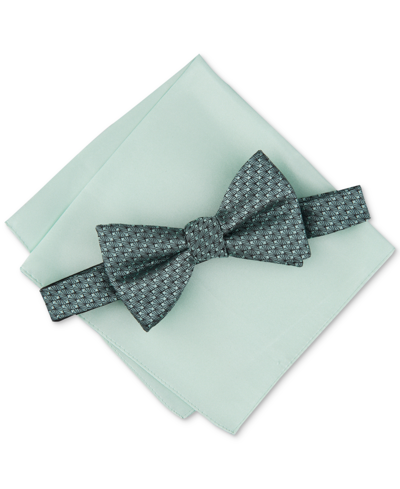 Alfani Men's 2-pc. Bow Tie & Pocket Square Set, Created For Macy's In Mint