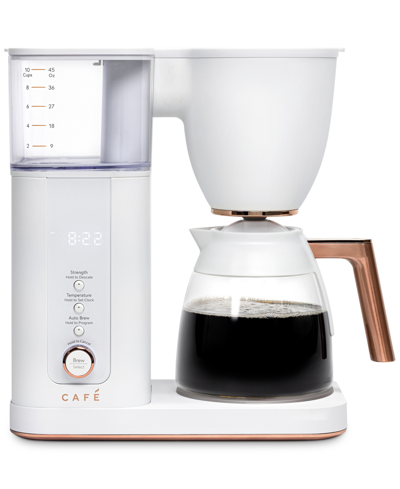 Cafe Specialty Drip Coffee With Glass Carafe In Matte White