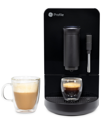 Ge Appliances Ge Profile Fully Automatic Espresso With Frother In Black