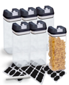 CHEER COLLECTION 6 PIECE FOOD STORAGE CONTAINERS, 1.2 LITER