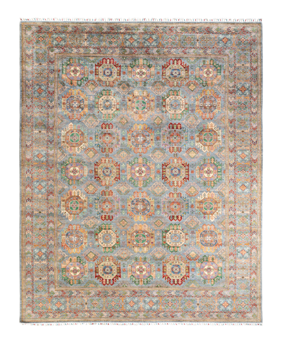 Adorn Hand Woven Rugs Tribal M1971 9'4" X 11'10" Area Rug In Gray