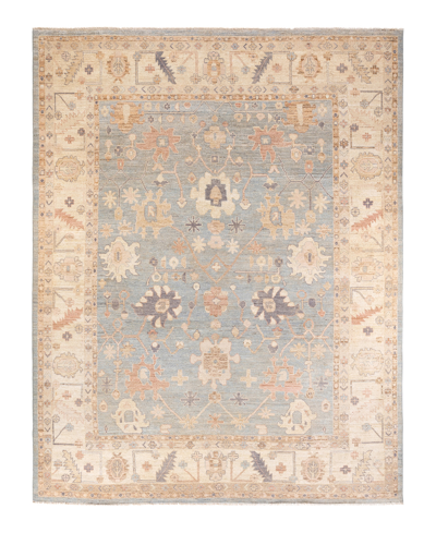 Adorn Hand Woven Rugs Oushak M1971 9'1" X 12' Area Rug In Mist