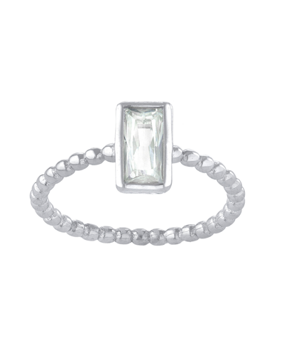Giani Bernini Emerald Cut Cubic Zirconia (1.47 Ct. T. W.) Solitaire Ring In Sterling Silver
