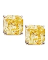 FANTASIA BY DESERIO 5.0 TCW CANARY CUBIC ZIRCONIA STUD EARRINGS,PROD172820312