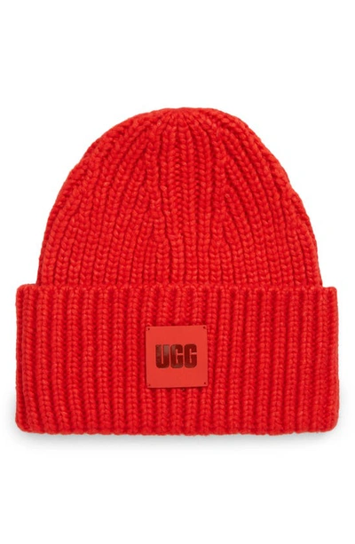 Ugg Chunky Rib Beanie In Ignite