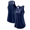 Fanatics Branded Navy Chicago White Sox Simplicity Swing Racerback Scoop Neck Tank Top In Navy