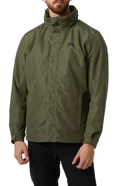 Helly Hansen Dubliner Insulated Hooded Jacket In Utility Green