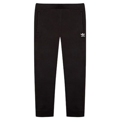 Adidas Originals Adidas Men's Slim-fit Trefoil Essentials Zip-pocket Jogger Pants In Black