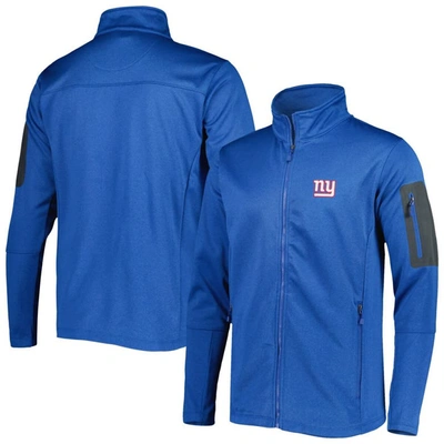 Dunbrooke Heather Royal New York Giants Freestyle Coated Tech Fleece Full-zip Jacket