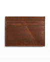 Shinola Men's 5-pocket Leather Card Case In Medium Brown