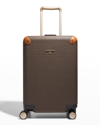 Michael Michael Kors Small Travel Monogram Trolley In Brown Acorn