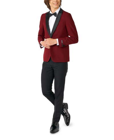 Opposuits Kids'  Big Boys Hot Tuxedo Suit, 3-piece Set In Red
