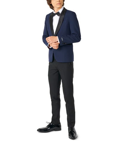 Opposuits Kids' Big Boys Midnight Tuxedo Suit, 3-piece Set In Blue