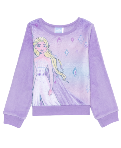 Disney Toddler Girls Elsa And Diamonds Pullover Sweatshirt In Purple