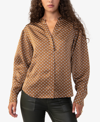 Sanctuary Printed Relaxed Modern Blouse In Spice Geo