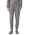Lucky Brand Cloud Jersey Waffle Knit Jogger Pants In Medium Heather Grey