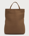 THE ROW EVERETT NORTH-SOUTH TOTE BAG IN LEATHER