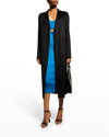 Adam Lippes Zibelline Open-front Cashmere Midi Coat In Navy