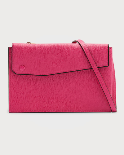 【VALEXTRA】TRIO CROSSBODY BAG Valextra Trio Bag in Blue – Stanley Korshak