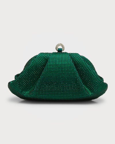 Judith Leiber Women's Gemma Crystal-embellished Clutch-on-chain In Silver Emerald