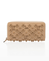 Christian Louboutin Panettone Studded Wallet In Atlas