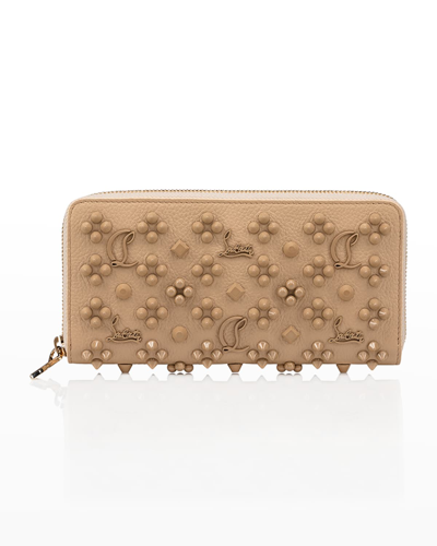 Christian Louboutin Panettone Studded Wallet In Atlas