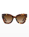 ISABEL MARANT ACETATE & METAL BUTTERFLY SUNGLASSES