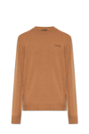 Versace La Greca Cashmere Sweater In Beige